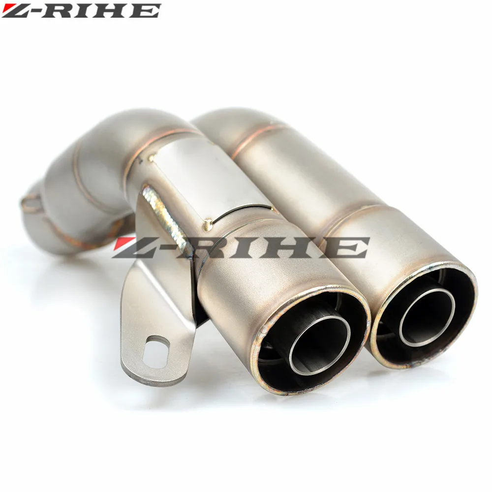 36 мм 51 qualUniversal мотоцикл двойной глушитель трубы для Kawasaki Z250 Z750 Z800 Z1000 ZR800 ZRX1200 Honda