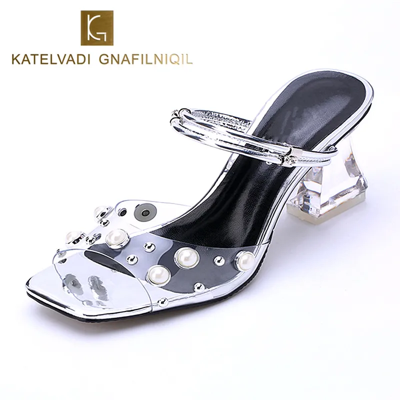 pearl sandals heels