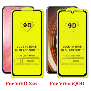 

100pcs/lot For Vivo X27 IQOO Curved Tempered Glass Full Glue Coverage Screen Film For Vivo S1 Pro Y17
