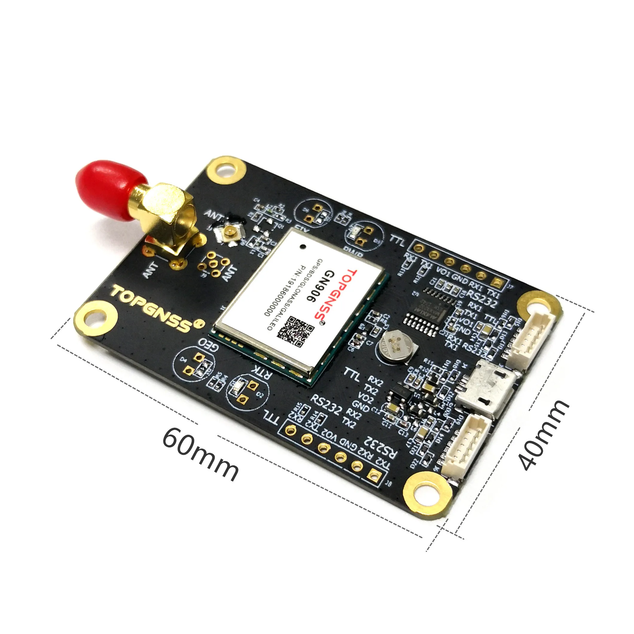 

5V UART TTL RTK F9P module antenna high-precision receiver can be used as a base station and rove GNSS GPS GLONASS GALILEO