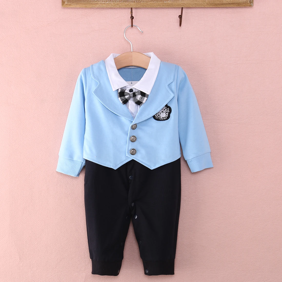 

Baby boy romper baby clothes College waistcoat Babies infant Gentleman romper Toddler kid's jumpsuit newborn clothing rompers