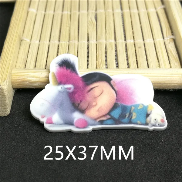 

Free shipping 25pcs/lot 25X37MM lovely unicorn planar resin BIHAIYUAN