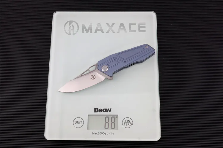 Maxace карманный нож Panzer EDC 14C28N серый лезвие с титановым покрытием