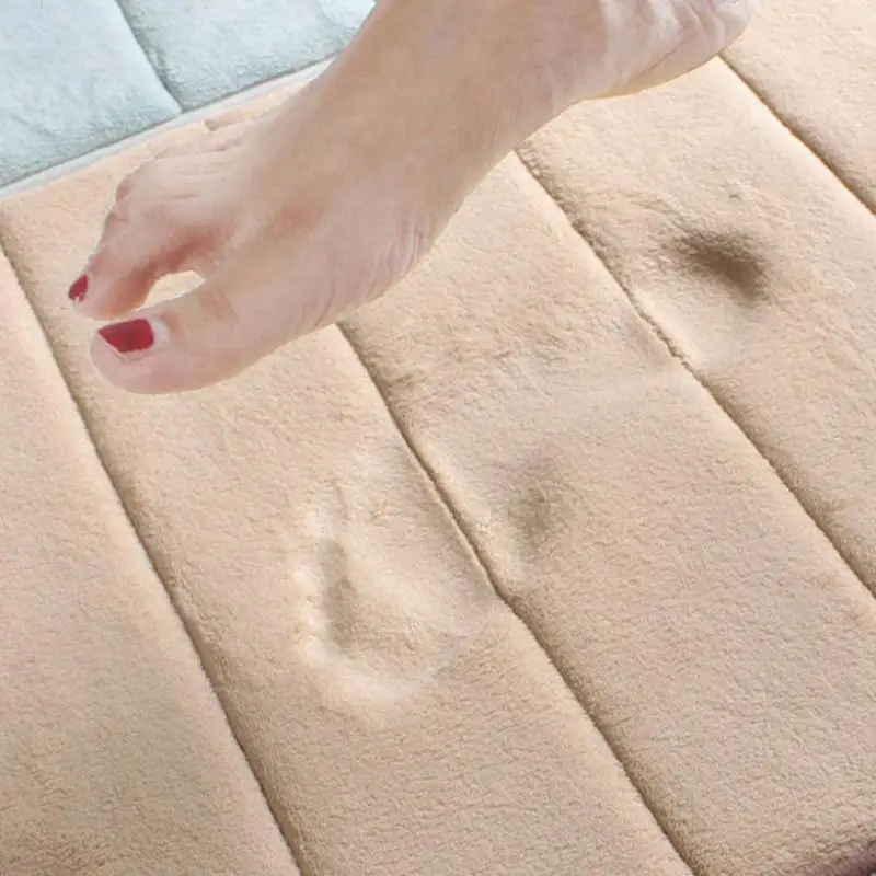 Коралловый флисовый ортопедический коврик нескользящий водопоглощающий небольшой коврик у двери напольный коврик для ванной кухни товары для дома