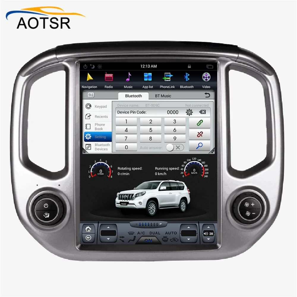 Автомобильный мультимедийный плеер Tesla style большой экран Android для Chevrolet Colorado/GMC CANYO