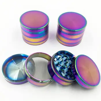 

10pcs/lot 50mm*40mm Colourful Metal Zinc alloy Grinder Pipe Accessories Tobacco Smoking Cigarette Crusher Spice Muller Grinder