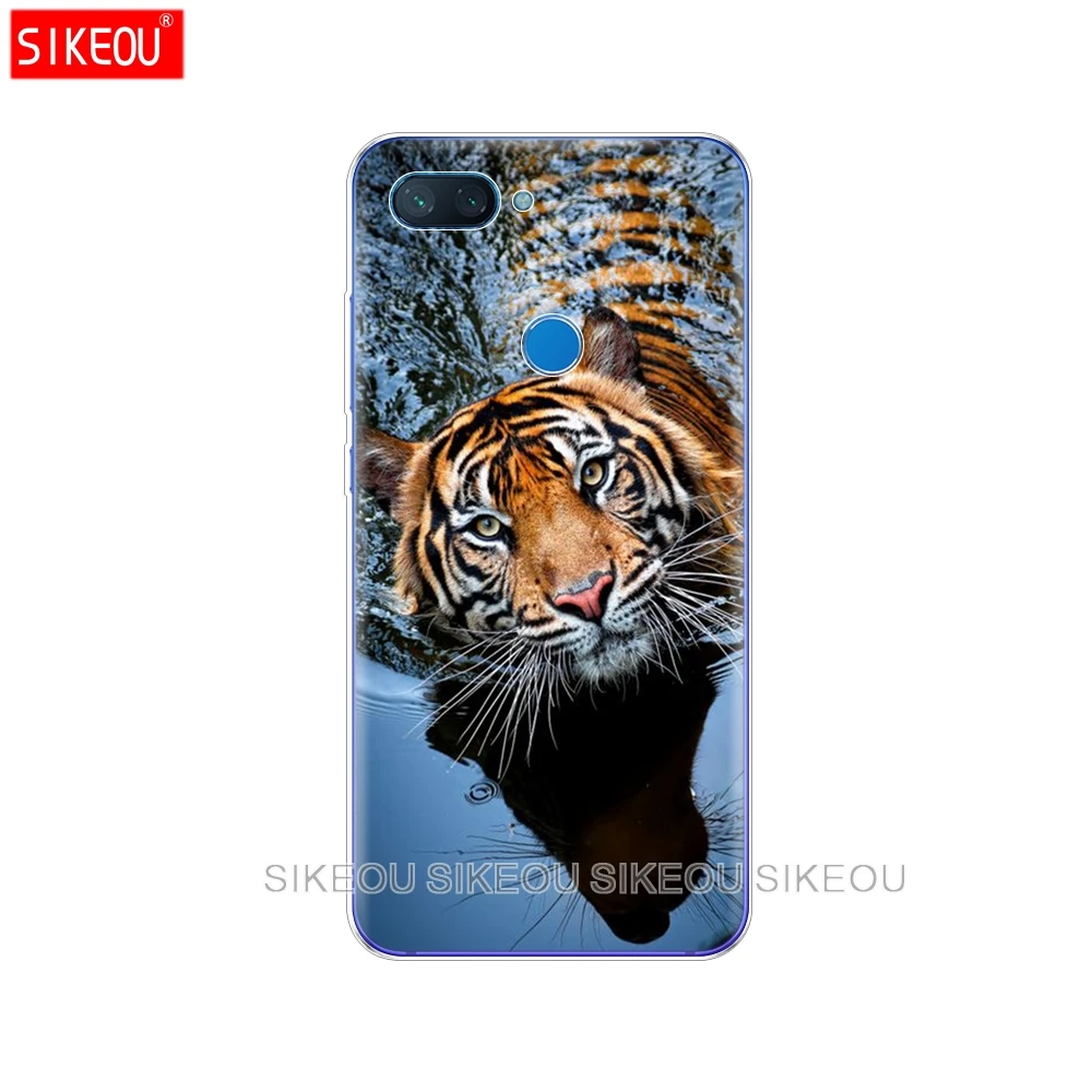 Силиконовый чехол для Xiaomi mi 8 LITE прозрачный ТПУ 6 26 дюйма lite чехлы mi8 с волком