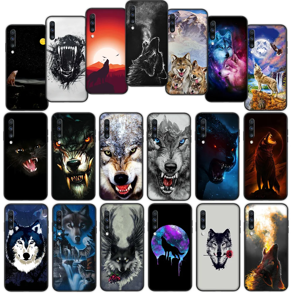 

angry snow wolf Soft Cover Case for Samsung Galaxy A50 A6 Plus A7 A8 2018 A5 A9 A10 A30 A40 A70
