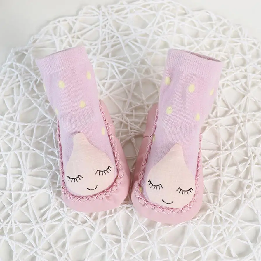 Лидер продаж; удобные милые Носки с рисунком для маленьких девочек и мальчиков нескользящие носки-тапочки sapato bebe zapatillas; 0717