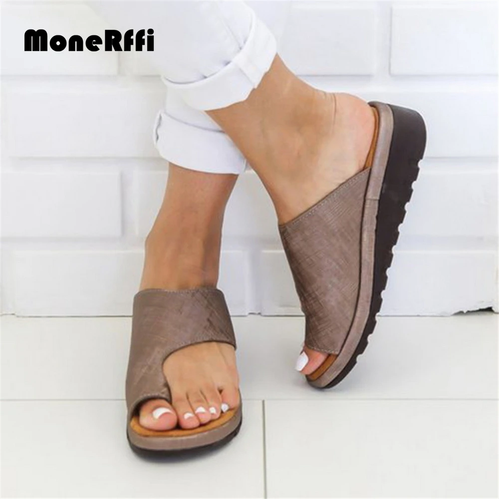 

MoneRffi Fashion Woman Outdoor Mid-heel Soft Bottom Comfortable Sandals Non-Slip Casual Slippers Beach Shoes 2019