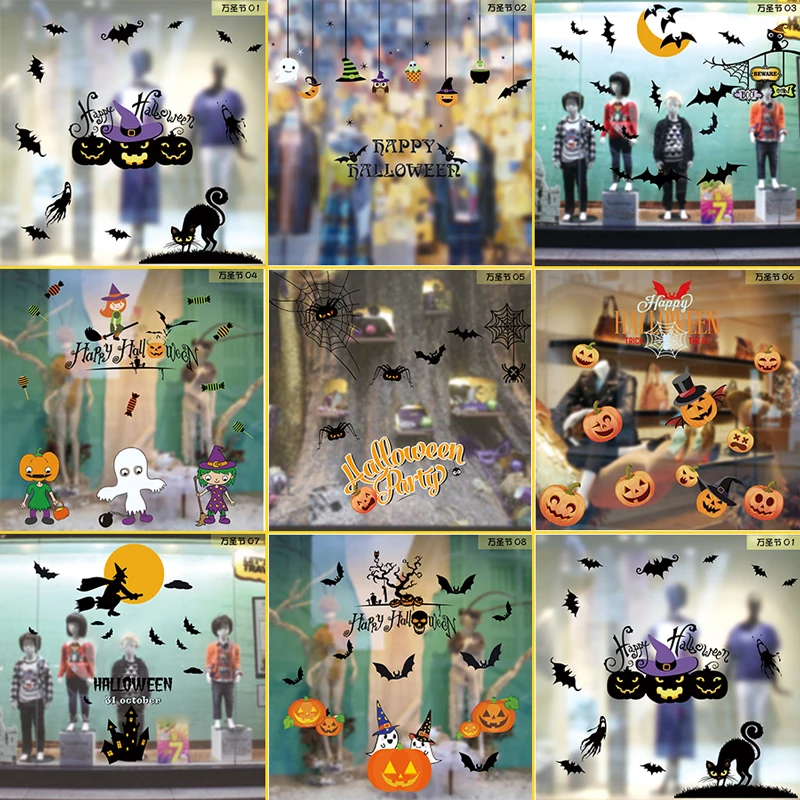 2016 new arrival halloween decoration store showcase static wall sticker glass stickerchina mainland - Halloween Decorations Store 2016 new arrival halloween decoration store showcase static wall sticker glass stickerchina mainland - Halloween Decorations Store