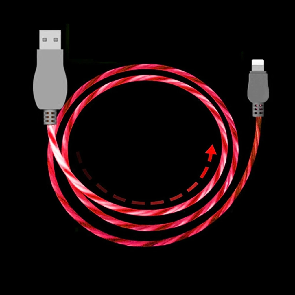 Светодиодный светящееся Зарядное устройство usb кабель для Xiaomi для samsung Micro usb type C Android кабель для телефона