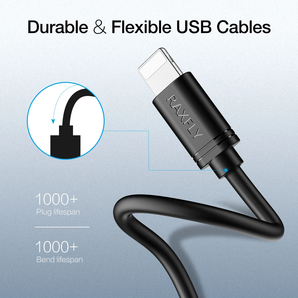 RAXFLY Micro USB Cable para Samsung para S3 S4 S5 S6 de carga rápida para Xiaomi Redmi nota 4X de carga de Cable de datos de sincronización de Cable USB