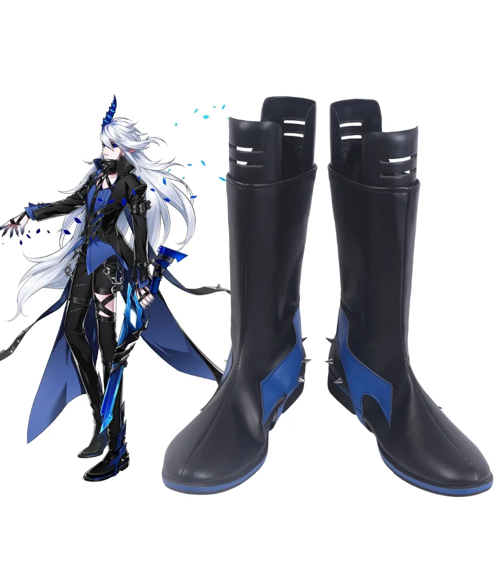 ELSWORD Ceil Demonio Black Cosplay Boots Shoes Custom Made Any Size | Тематическая одежда и униформа