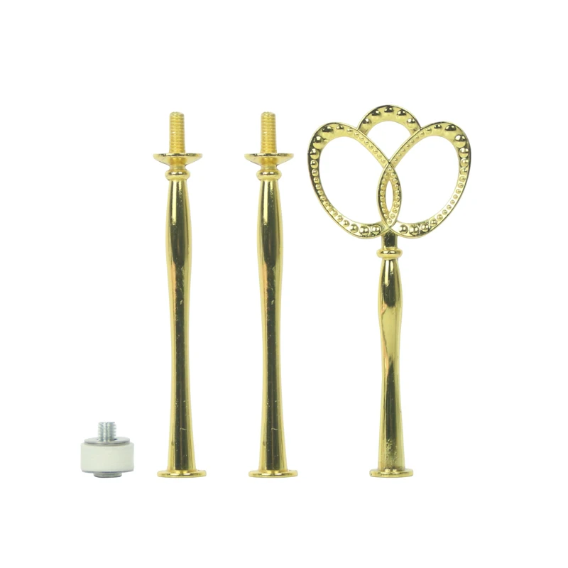 Новая корона торт пластина стенд ручка цинковый сплав многоярусные ярусы фрукты торт Тарелка стенд ручка для свадьбы День рождения