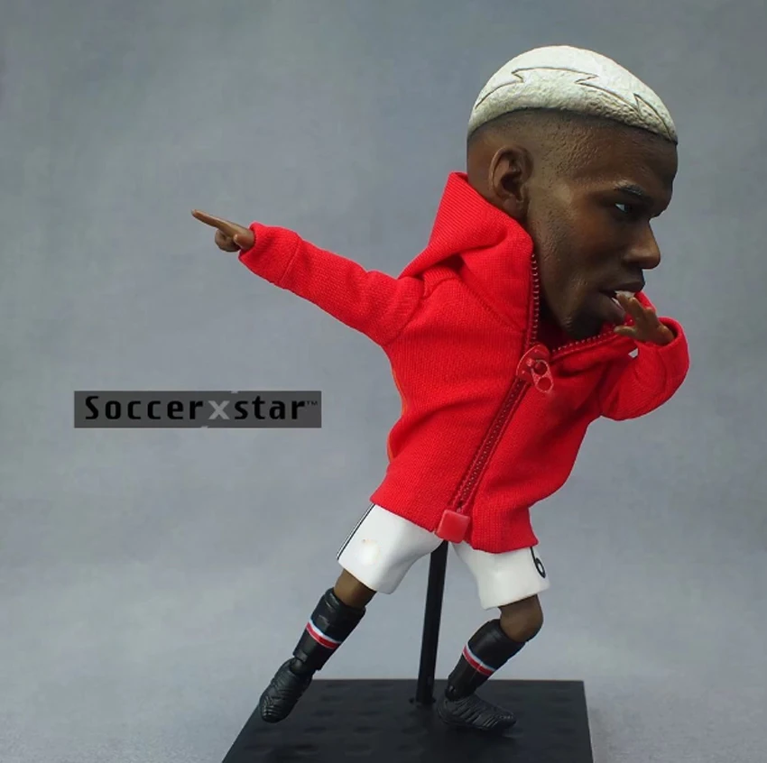 

Soccerxstar Figurine Football Player Movable Dolls 6# POGBA (MU 2018) 12CM/5in Figure BOX include Accessories