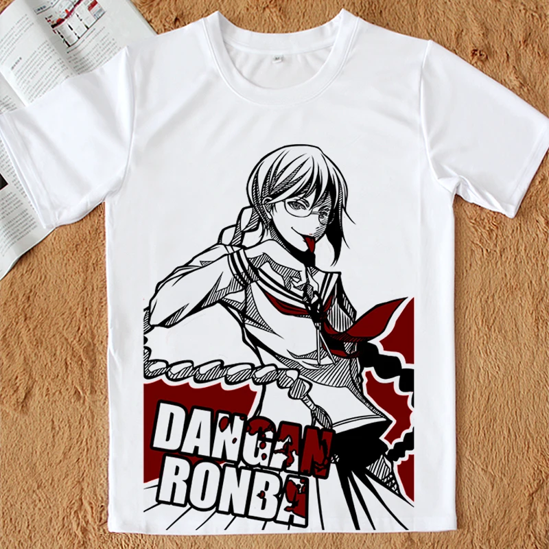 Danganronpa V3 футболка Dangan Ronpa Kirigiri kiuko Naegi Makoto Косплей Монокума футболка Аниме футболки