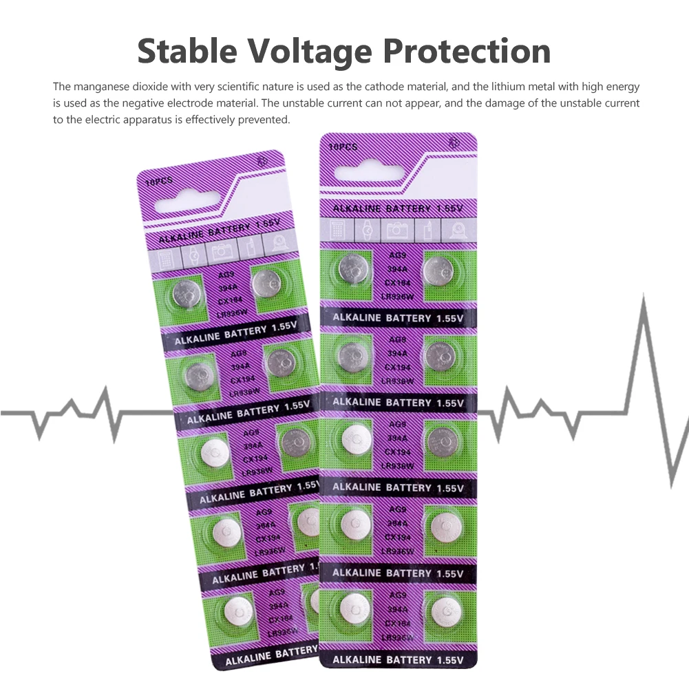 20 штук/2 карты AG9 батареи Новое 1,55 v лазерная указка часы акумуляторная батарея 394A D380 D394 194 394 524 280-17 G9 L936 Alkaine Кнопка пила