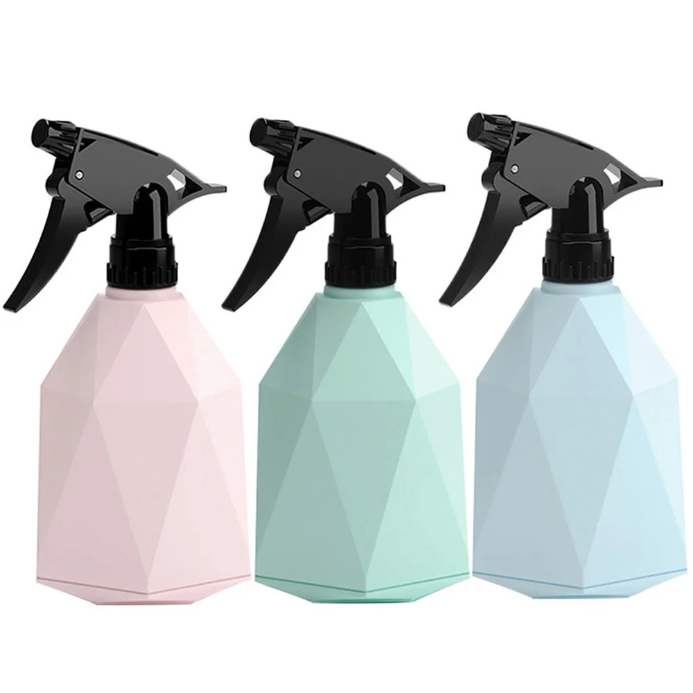 600ml Candy Color Geometric Design Empty Spray Bottle Watering The Flowers Water Bottle Water Spray for Salon Plants Sprayers