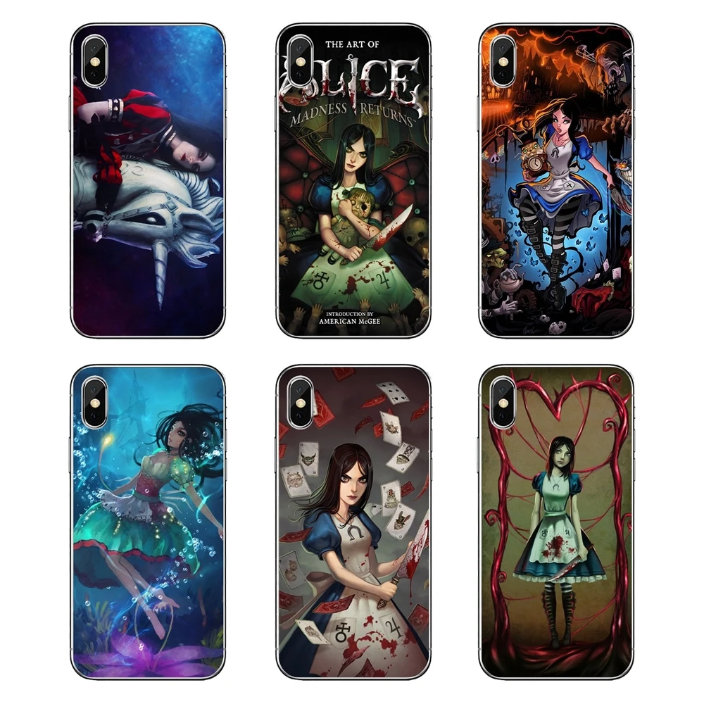 Аниме Alice Madness Returns для девочек прозрачный мягкий чехол Чехлы Xiaomi Redmi 4x S2 3 S Note 4 5 6 6A