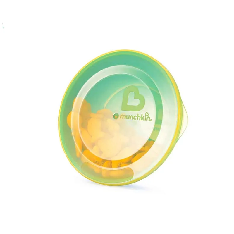 Munchkin 4Pcs Bowls 2Pcs Spoons With Lids Spill-proof Convenient Carry Leak-proof Drop-proof Ideal For Babies Eat Solid Food Munchkin 4Pcs Bowls 2Pcs Spoons With Lids Spill-proof Convenient Carry Leak-proof Drop-proof Ideal For Babies Eat Solid Food