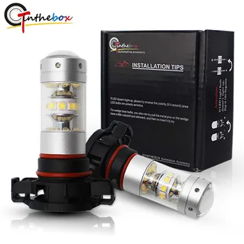

Gtinthebox Car PSX24W white red yellow LED Bulbs For MINI Cooper F55 F56 Halogen Headlamp Trim For Daytime Running Lights