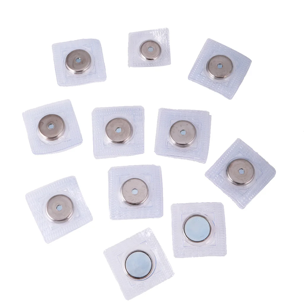 10 Sets 15mm Invisible Sew-In Magnetic Snap PVC Closure Pure Clothing Fastener