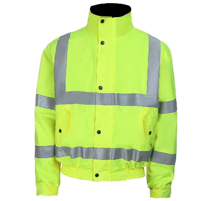 Reflective jacket safety gear night wear reflective coat waterproof size S M customize logo