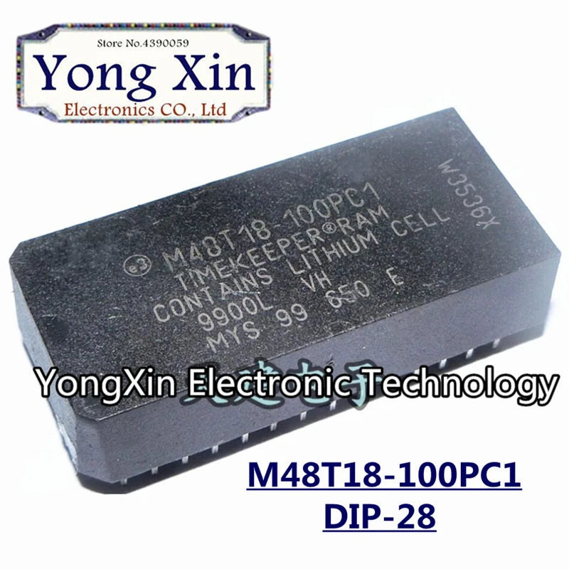 

5pcs M48T18-100PC1 DIP-28 M48T18-100 M48T18 DIP28 real-time clock IC