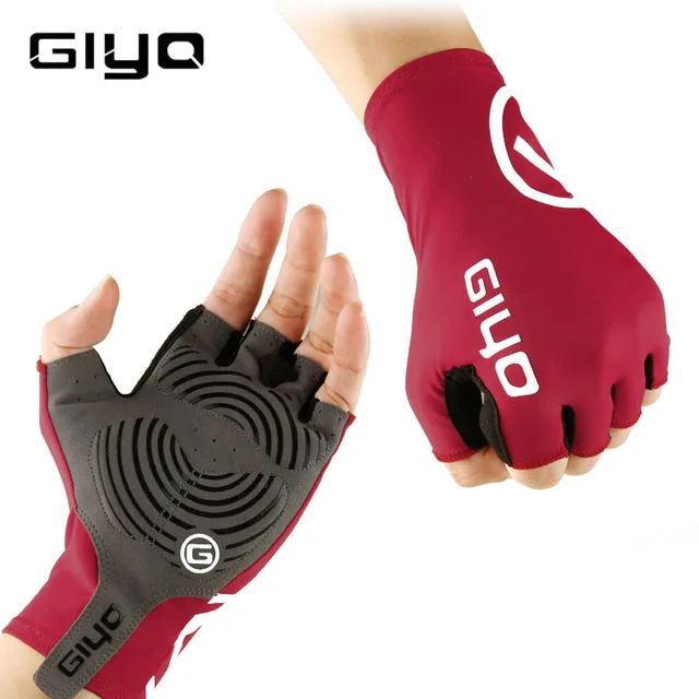 Велосипедные перчатки с полупальцами велосипедные перчатки противоударные дышащие горные спортивные велосипедные перчатки для MTB мужские Guantes Ciclismo 4 - Цвет: red fire