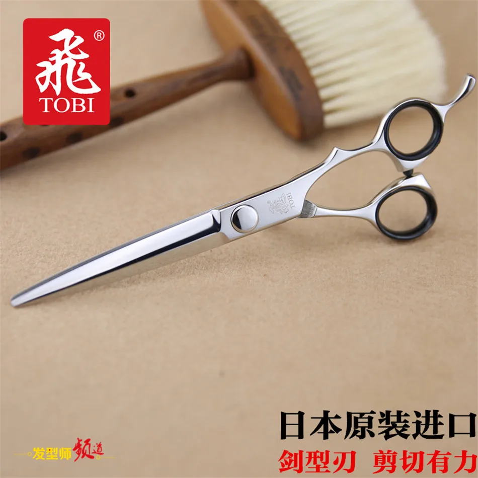 

Taiwan Top Brand "TOBI" 6 Inch Professional Hairdressing Scissors High Quality Barber Cutting Shears For Pro Styling Tools T-20