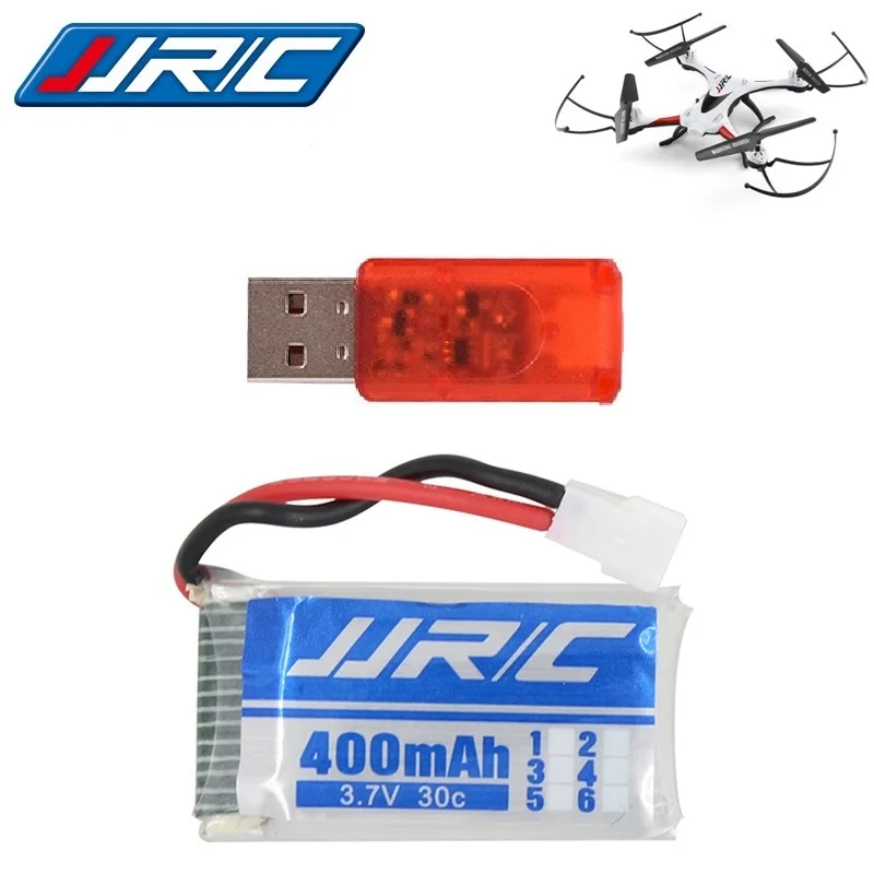 

JJRC Original Battery JJRC H31 Spare Parts 3.7V 400mah 30C Battery H31 Lipo battery 3.7 v 400mah For JJRC H31 with USB Charger