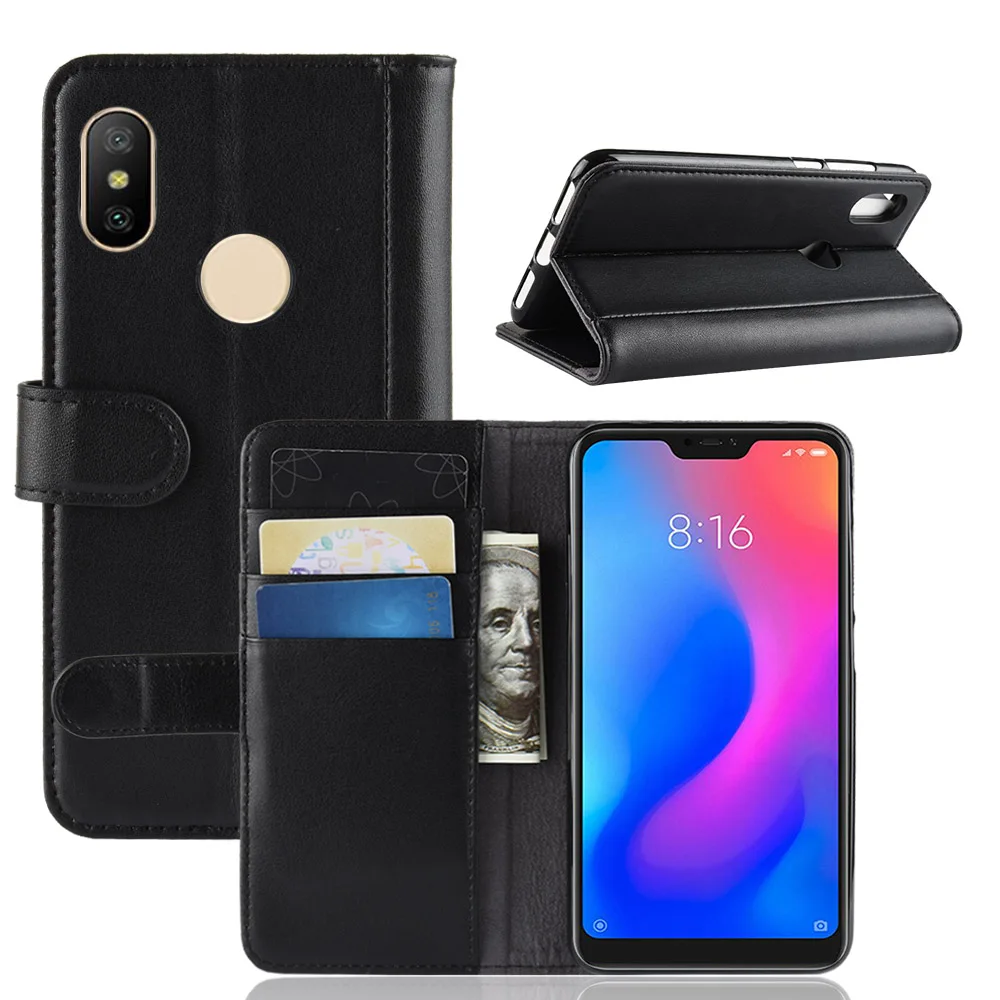 Элитный бренд кожаный бумажник чехол для телефона для Xiaomi Redmi Note 6 Pro обычный Стенд Чехол-сумка для телефона для Xiaomi Redmi Note 6 Pro