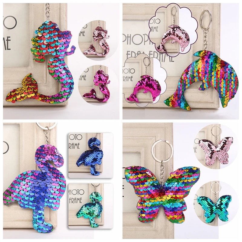 sequin keychain