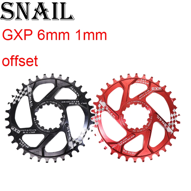 

Snail Chainring for GXP 6mm 1mm offset round eagle 30 32 34t 36 38 40 X9 X0 XX1 XO1 MTB Bike Chainwheel Bicycle Tooth Plate