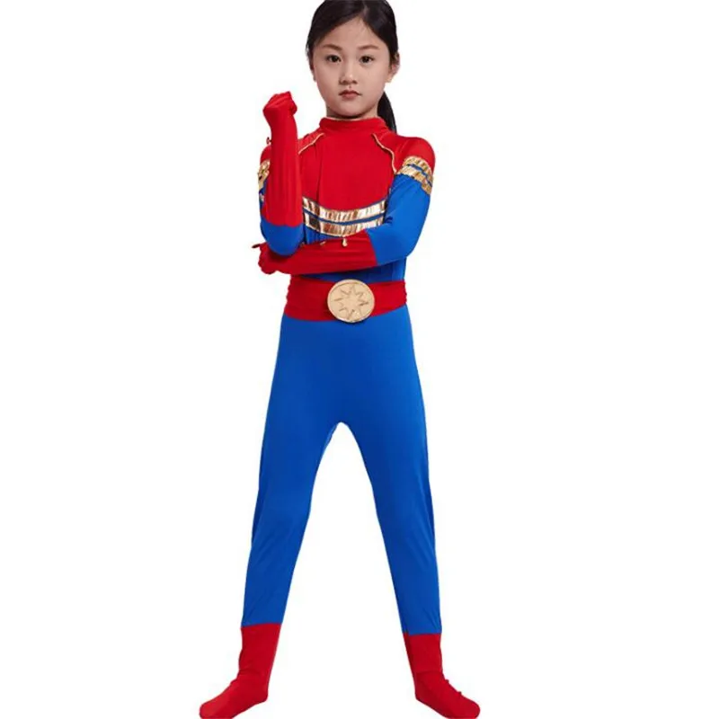 Avengers Endgame Captain Marvel Cosplay Costumes Girls Halloween Children Christmas Jumpsuits Rompers Sets