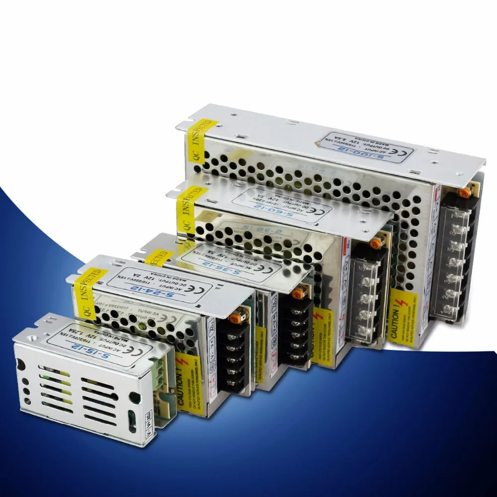 AC 110 240 В к DC 12 1A 3A 5A 8.5A 10A 15A 20A 30A LED Импульсный источник питания Трансформаторы