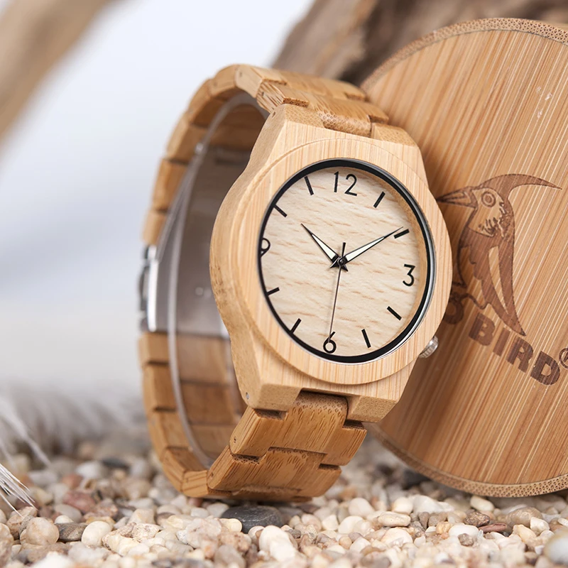 BOBOBIRD D27, часы из натурального бамбукового дерева, лучший бренд, Роскошные мужские часы, Wth, японский стиль, 2035, мужские часы, подарок