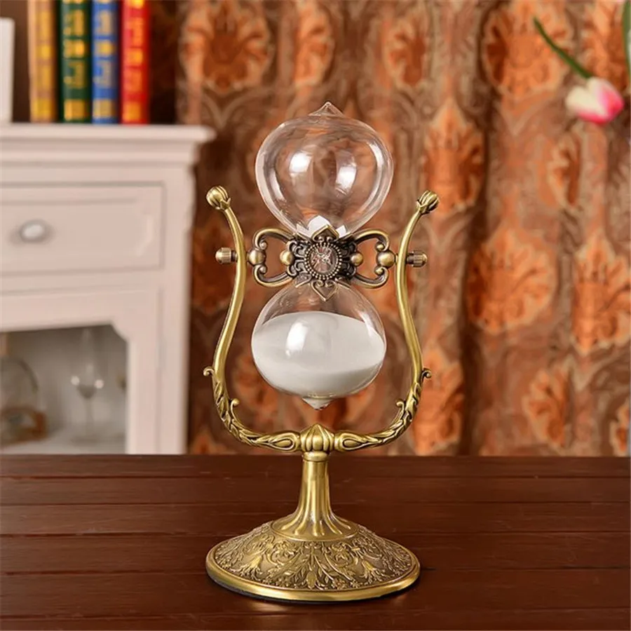 

1 Hour Hourglass Rotating Hourglass Metal Antique 60 Minutes Flip 30cm Sand Timer Reloj De Arena Temporizador Da Areia Ampulheta