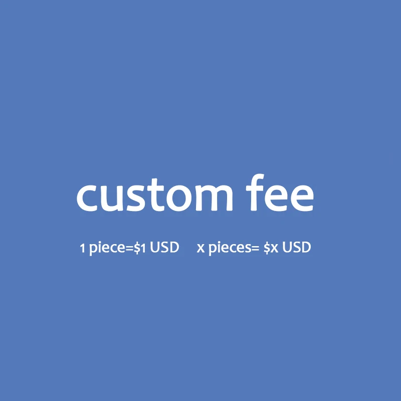 

Custom Fee for Gift Bag Special Requests Link 1piece=$1 USD Cotton Linen Velvet Pouch Custom Logo Print