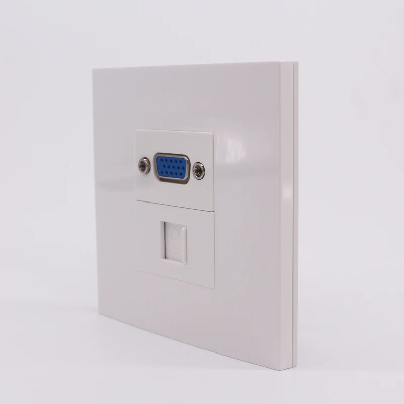 15 штифтов розетка VGA RJ45 настенная Лицевая панель для ПК компьютера Интернет