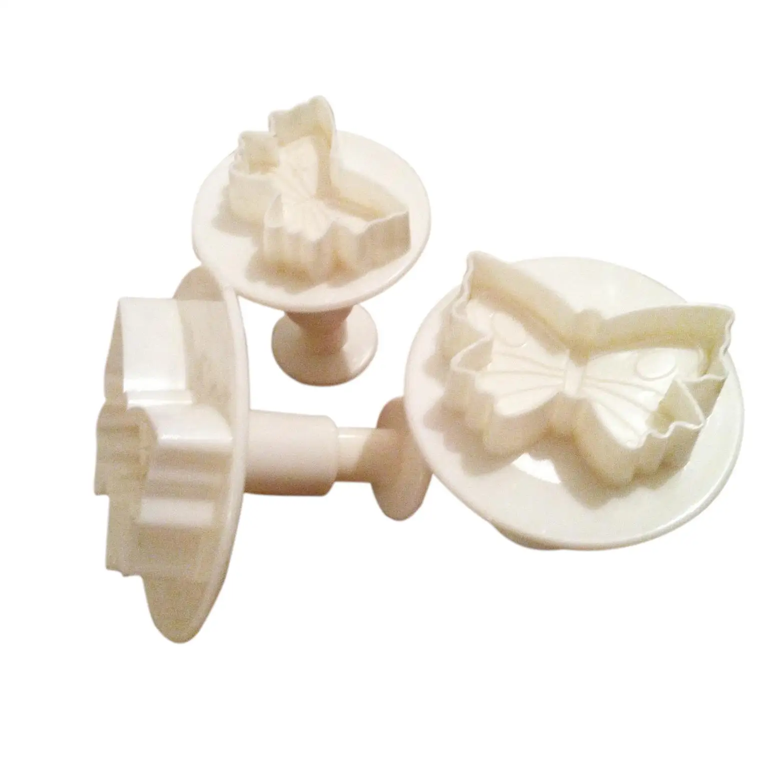 

PHFU T-Best In Aliexpress promotion Set of 3 Small Plungers Veined Butterfly Cutters Sugarcraft