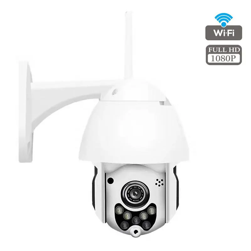 

TOMLOV WIFI Camera Outdoor PTZ IP Camera 1080p Speed Dome CCTV Security Cameras IP Camera WIFI Exterior 2MP IR Home Surveilance