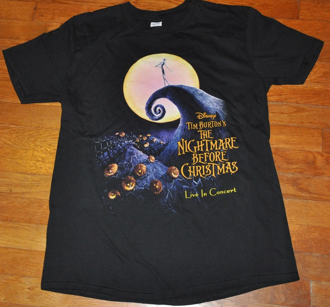 

Tim Burton Nightmare Before Christmas Live in Concert T Shirt Nwot Large L