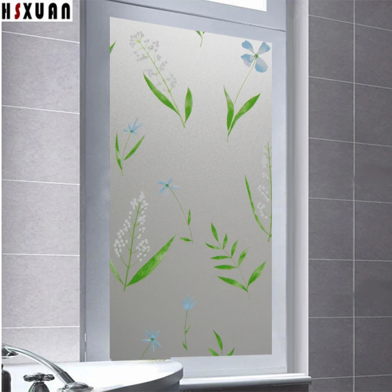 decorative Window privacy Film 45x100cm bathroom decor Frosted PVC Self
