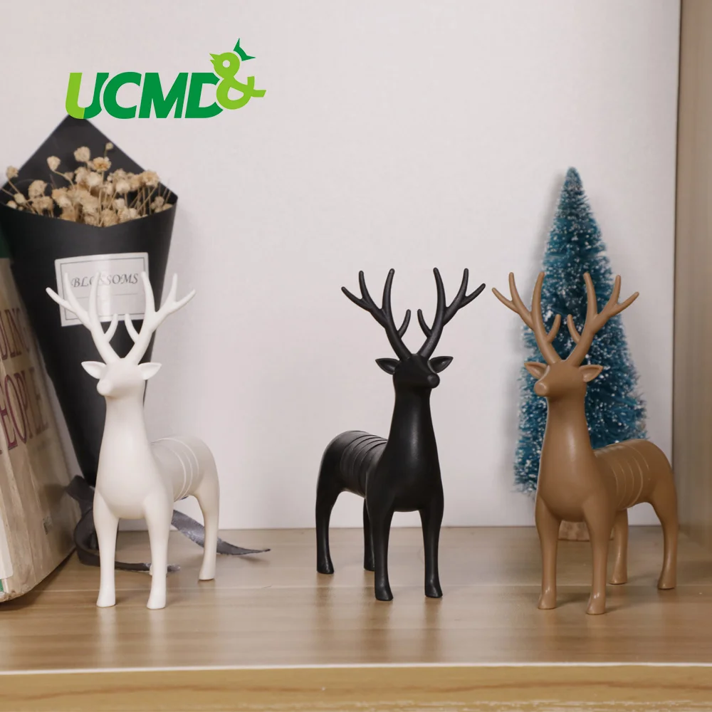 

Magnetic 3D Deer Fridge Sticker Creative Crafts Notes Message Refrigerator Sticker Nordic Style Home Decoration Souvenir Gift