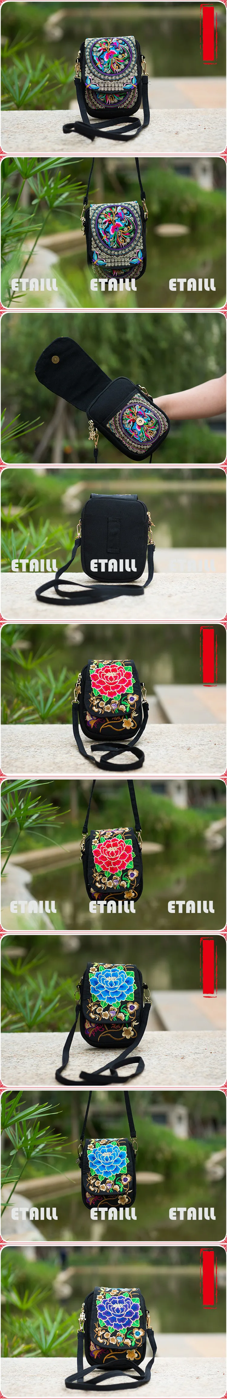 embroidered small Crossbody bags