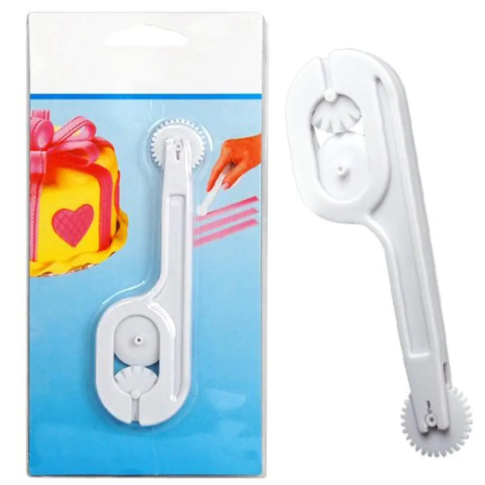 Fondant Cake Decorating Sugar Craft Wheel Embosser & Cutter Stitching