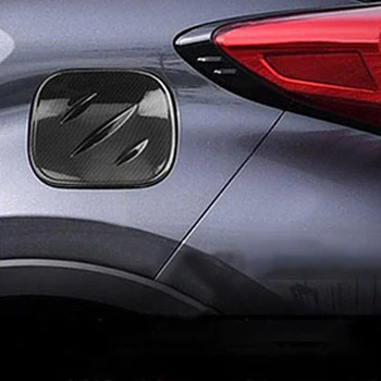 

For Toyota C-HR 2016-2018 Exterior Side Door Gas Tank Cover Cap Trim 1pcs Carbon Fiber Style Car-styling accessories