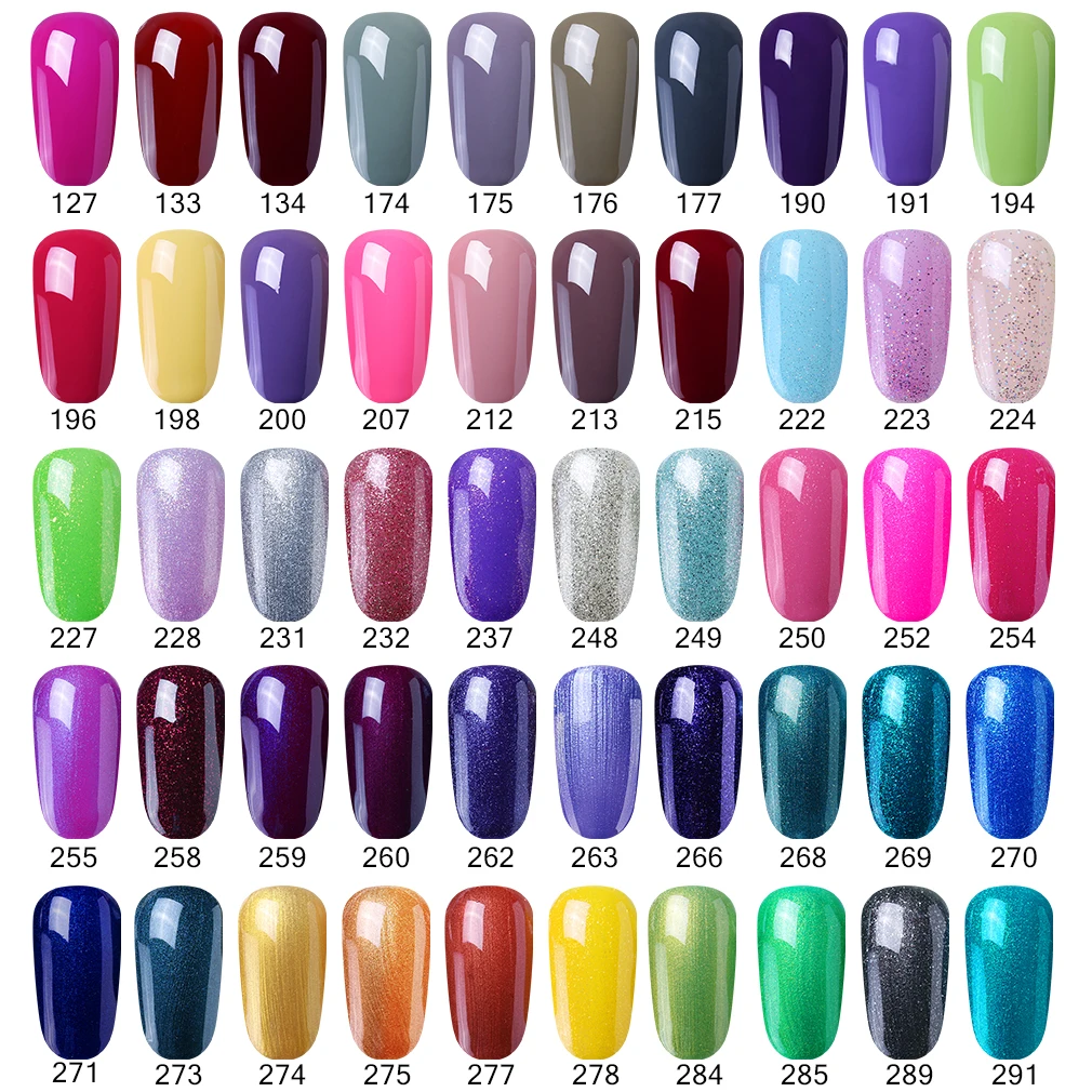 Elite99 15ml Soak Off Gel Nail Polish Long Lasting UV Gel Varnishes Nail Art Gelpolish Pick 10pieces From 539 Gorgeous Colors
